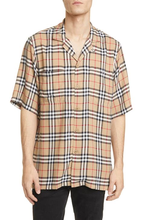 burberry shirt short sleeve|burberry short sleeve button up.